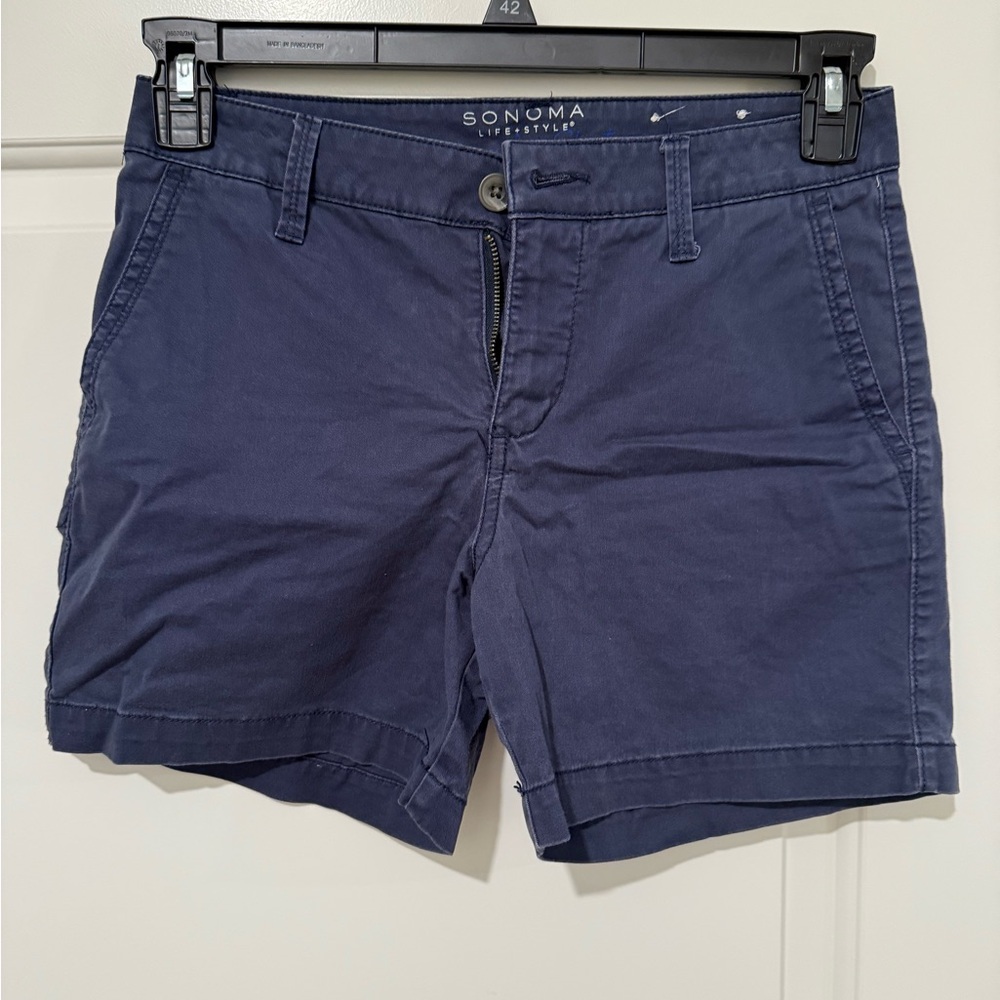 Sonoma Men's Deep Blue Flat Front Shorts